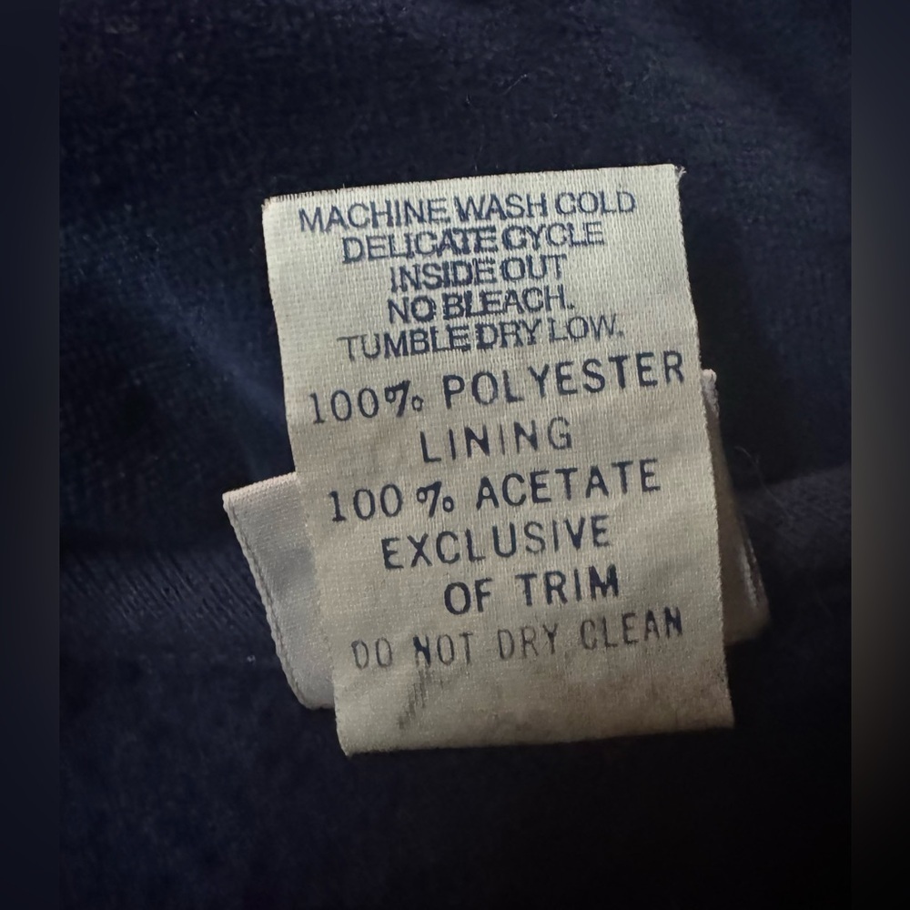 Vintage USA Hartstrings Navy Pea Coat with Red Accents - Picture 10 of 10